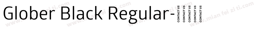 Glober Black Regular字体转换